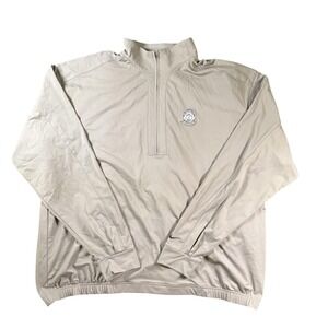Nike Golf Pullover Mens 2XL Beige Quarter Zip Medinah PGA Championship 2006